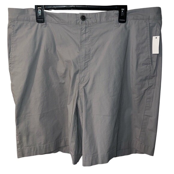 AMAZON Essentials Shorts Mens Sz 42 Cargo Grey Cotton Flat Front Golf New - Picture 1 of 6